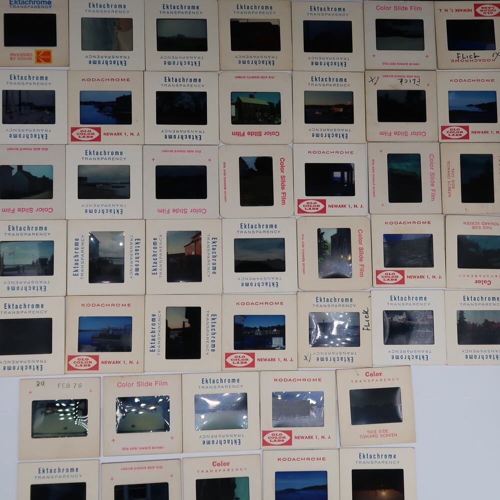 35mm Slides 1970s Lot of 45 Vintage Maine Coast Ocean Architecture Photography